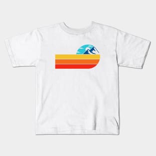 retro mountain Kids T-Shirt